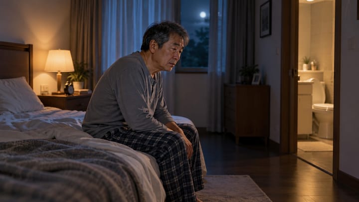 밤에 소변 때문에 자꾸 깬다면 — 전립선비대증 증상 보는 법과 IPSS