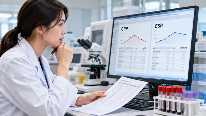 CRP는 높은데 ESR은 정상, 이유가 뭘까 — 두 염증 수치가 엇갈릴 때 읽는 법